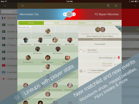 live score addicts ipad