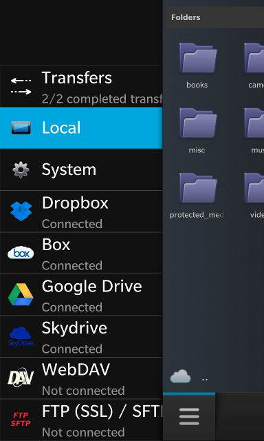 skydrive blackberry 10