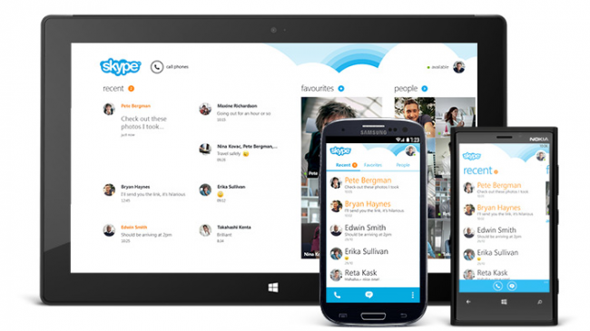 skype na androidzie