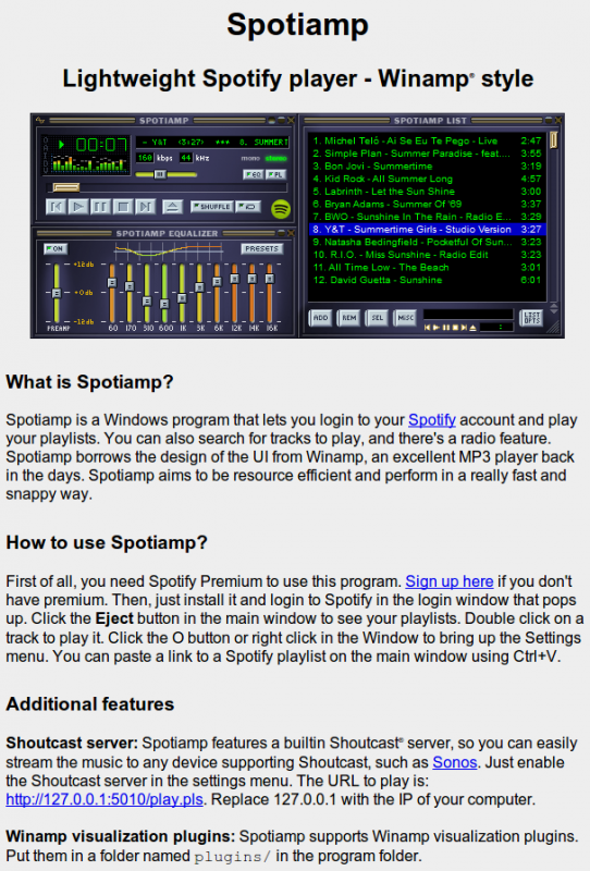 spotiamp winamp