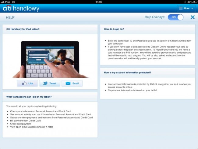 Citi Handlowy for iPad, 1