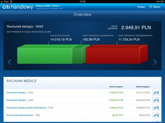 Citi Handlowy for iPad, 6