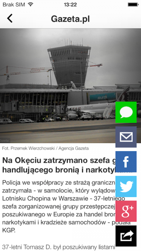 Gazeta.pl LIVE iOS, 2