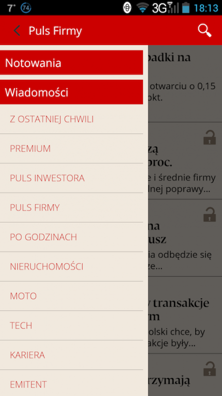 Nowy Puls Biznesu na smartfonie, 2