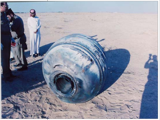 PAM-D_module_crash_in_Saudi_Arabian_desert