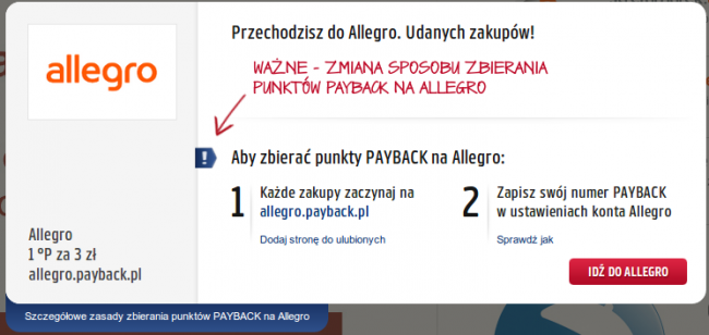 allegro punty payback