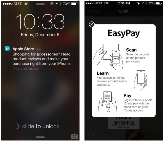 ibeacons apple store 