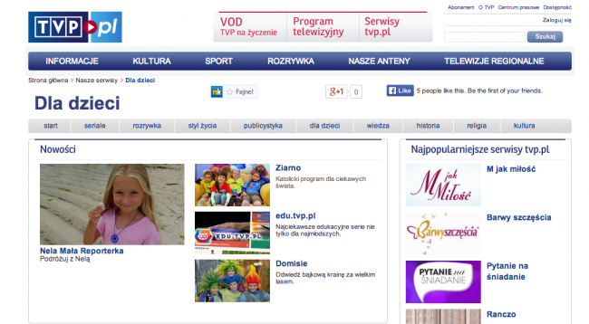 strona tvp dzieci