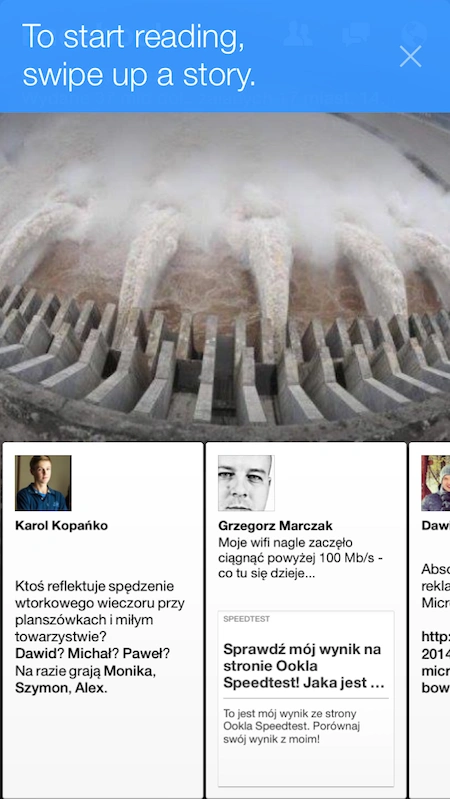 Facebook Paper iPhone, 1