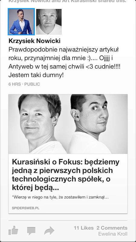 Facebook Paper iPhone, 5