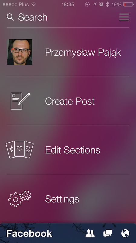 Facebook Paper iPhone, 7