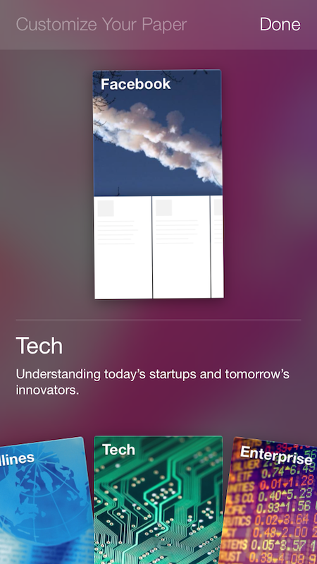 Facebook Paper iPhone, 9