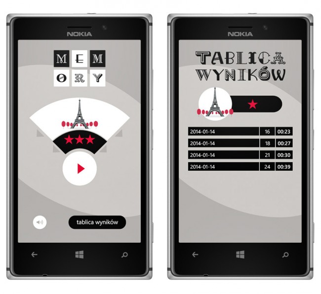 gra memory windows phone