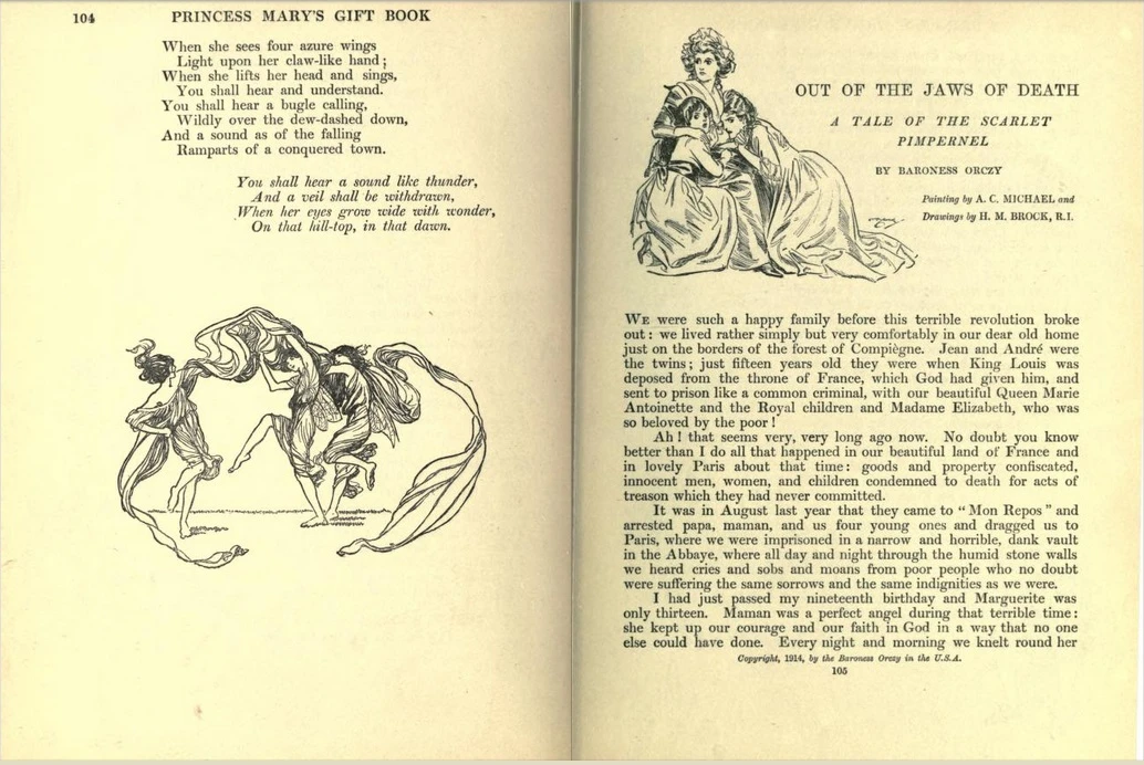 Strona z książki Princess Mary's Gift Book
