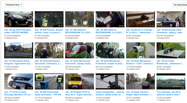 emil lowca fotoradarow youtube
