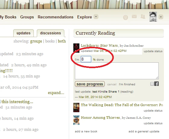 goodreads kindle web