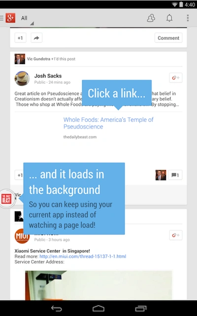 link bubble screen