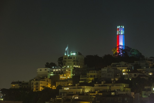 Coit tower in rainbow colors cc flickr 