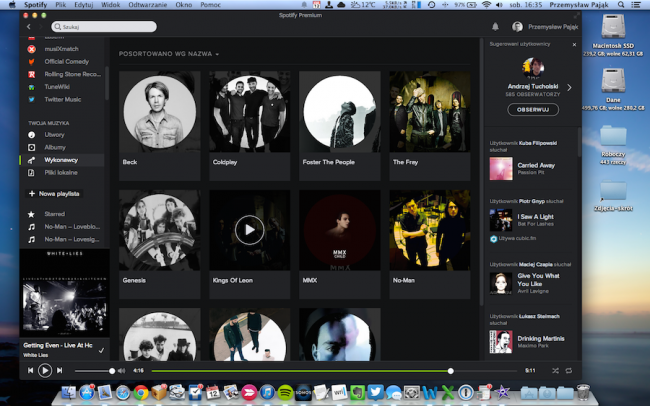 Twoja Muzyka Spotify – wykonawcy