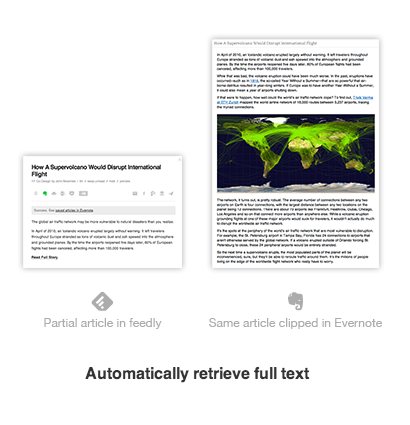 evernote feedly