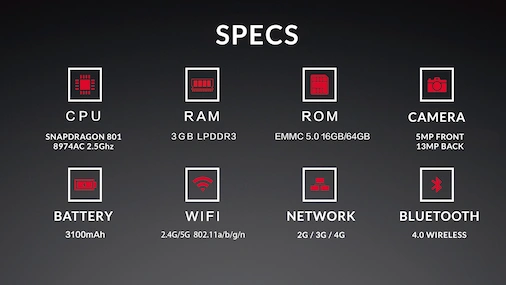 oneplus one specyfikacja 