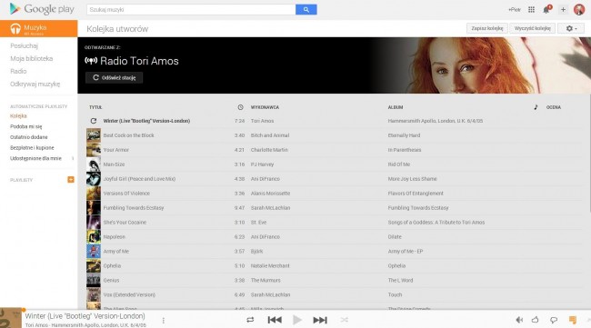Google Play – radio