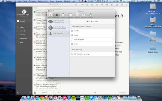 Reeder 2 for Mac, 3