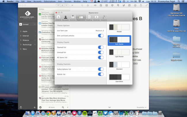 Reeder 2 for Mac, 5