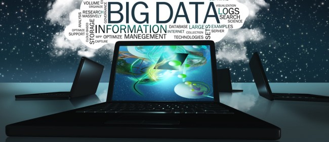 big data, chmura, laptop, komputer, dane