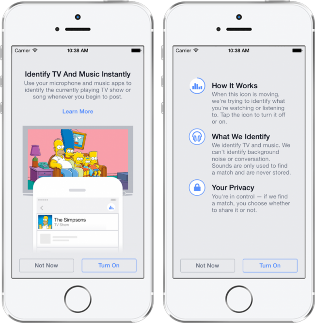 facebook shazam