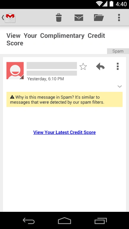 gmail spam