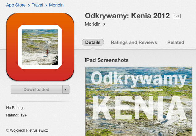odkrywamy kenia 2012 app store