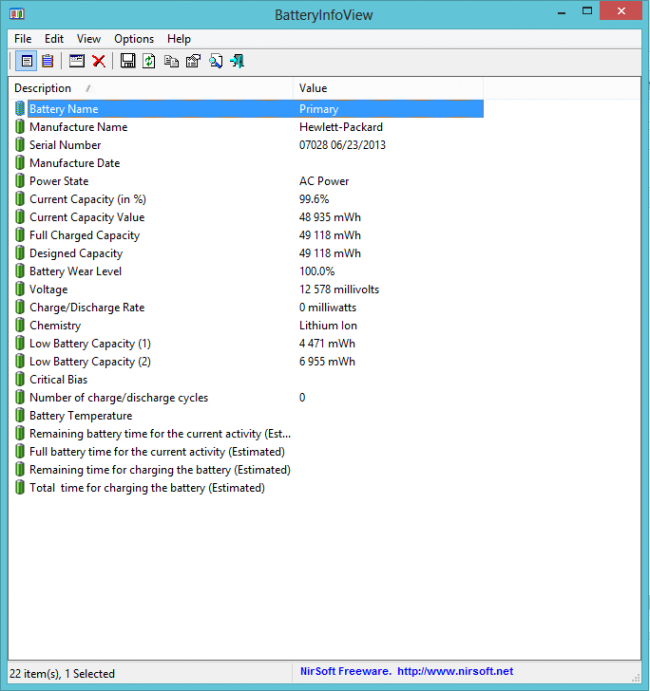 HP Envy 15z Bateria