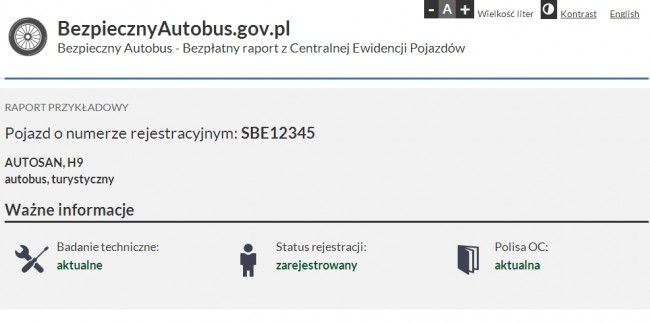 bezpieczny autobus