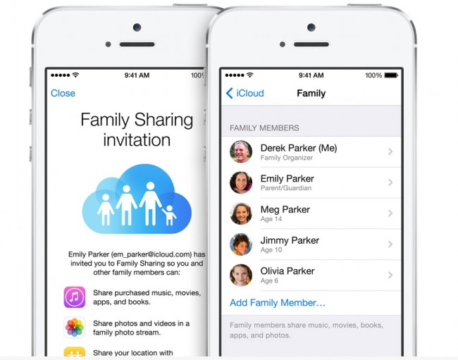 family share ios 8