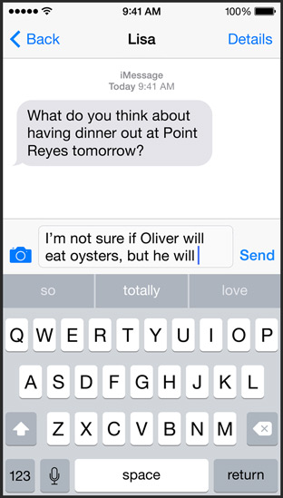 ios 8 klawiatura