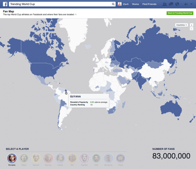 mapa facebook