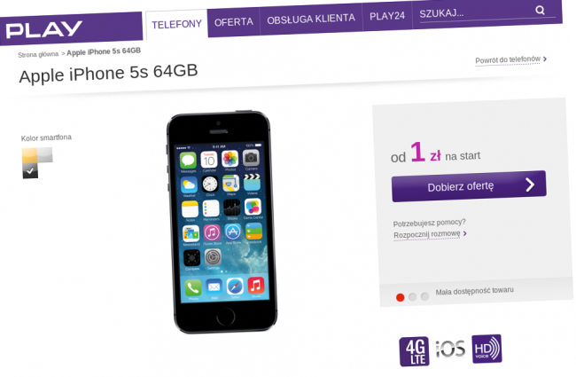 play iphone 5s cena