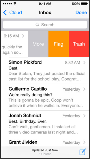 skrzynka ios 8