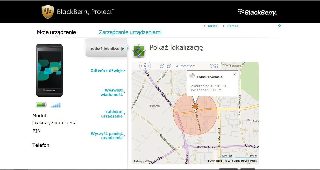 Namierzenie telefonu 