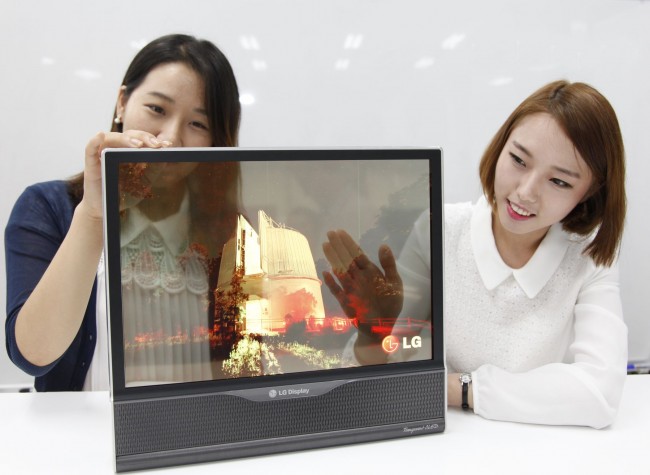 OLED przezroczysty LG