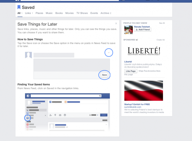 facebook save 2