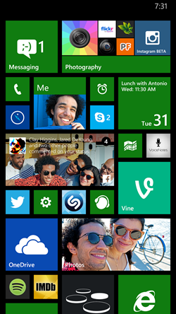 foldery windows phone