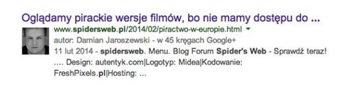 google plus wyniki