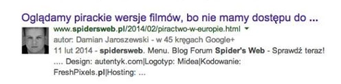 google plus wyniki
