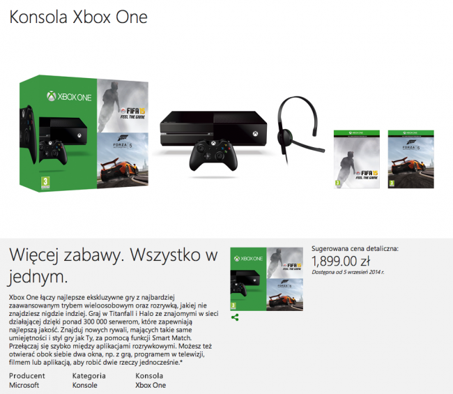 xbox one w polsce 3
