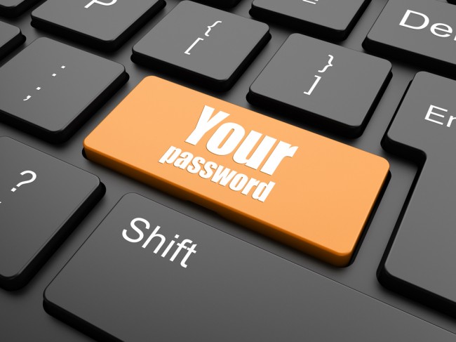 your password button on keyboard &#8211; security concept 