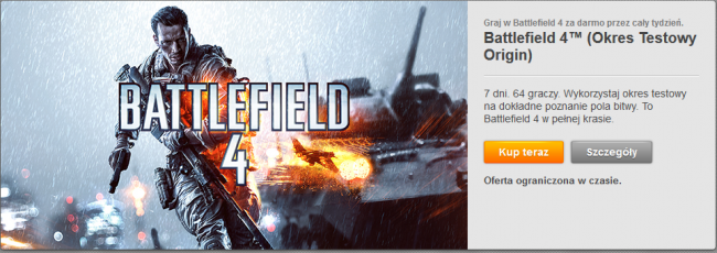 battlefield okres testowy
