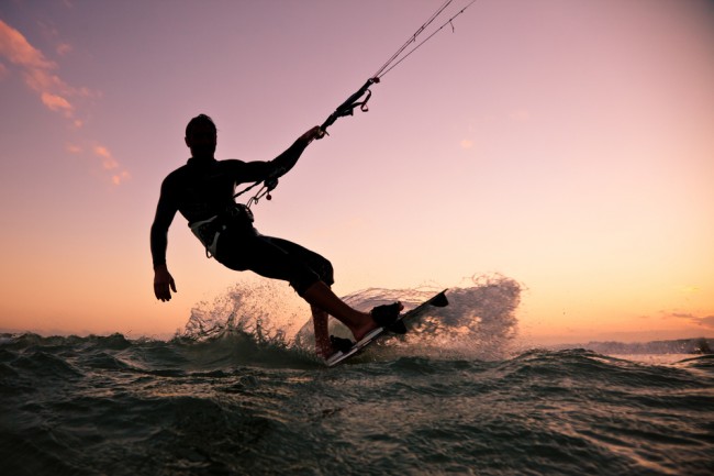 kitesurfing