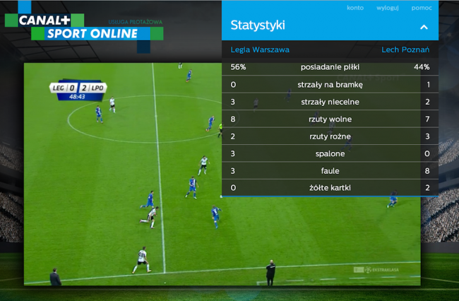 CanalPlusSport – online, 1